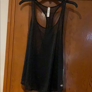 Alo yoga NWT arrow tank black size Large